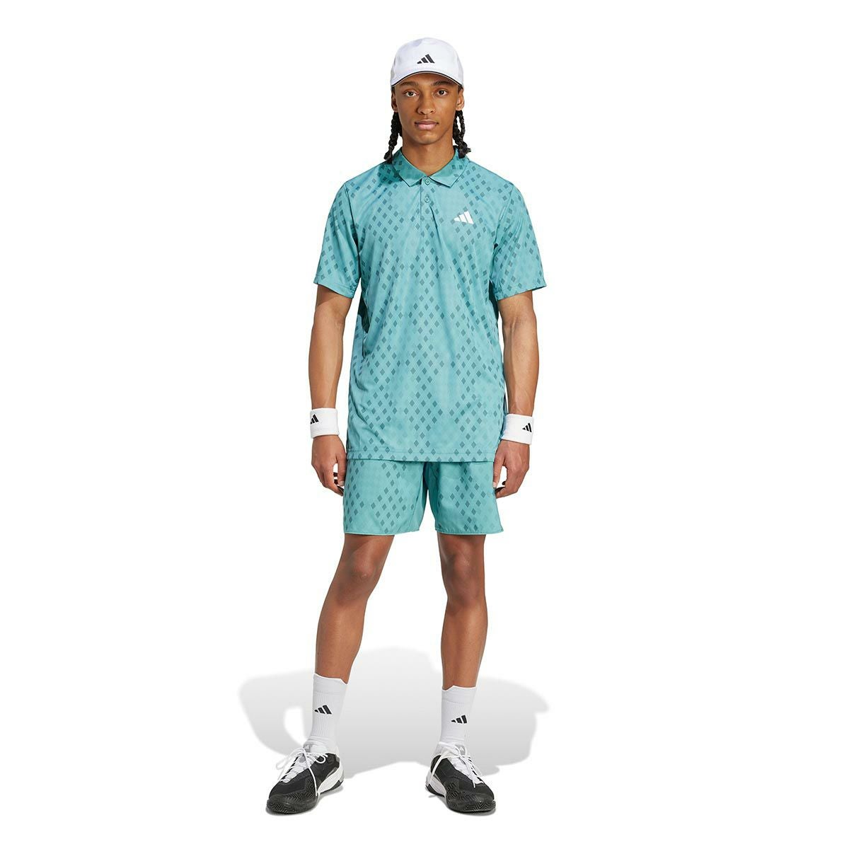 アディダス adidas　クラブ テニス クライマクール グラフィック ポロシャツ パウダーティール/プリラブドティール JM1203 メンズ 詳細6