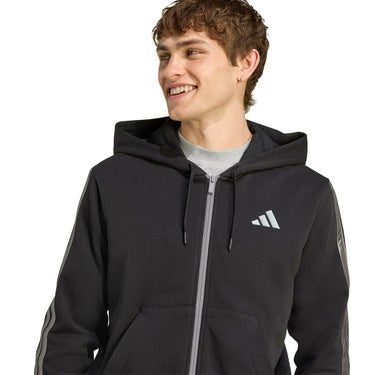 アディダス adidas　ホリデー スリーストライプス フルジップ パーカー ブラック JM1695 詳細6