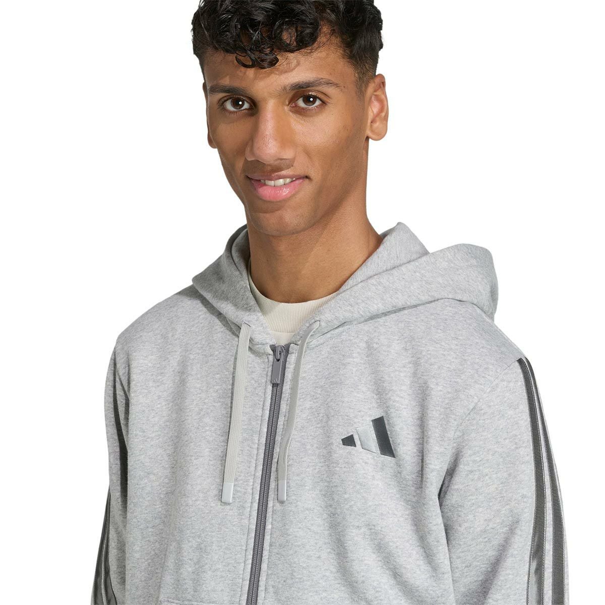 アディダス adidas　ホリデー スリーストライプス フルジップ パーカー ブラック JM1695 詳細11