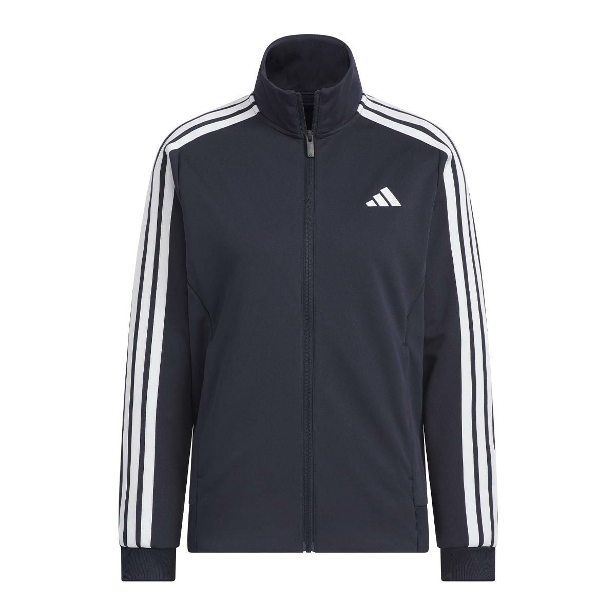 アディダス adidas　スリーストライプス ルーズフィット ダブルニット トラックトップ ブラック/ホワイト JW9786 レディース 詳細7