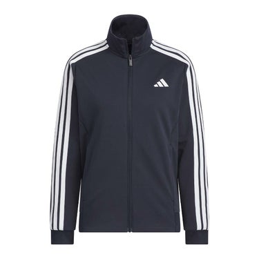 アディダス adidas　スリーストライプス ルーズフィット ダブルニット トラックトップ ブラック/ホワイト JW9786 レディース 詳細7