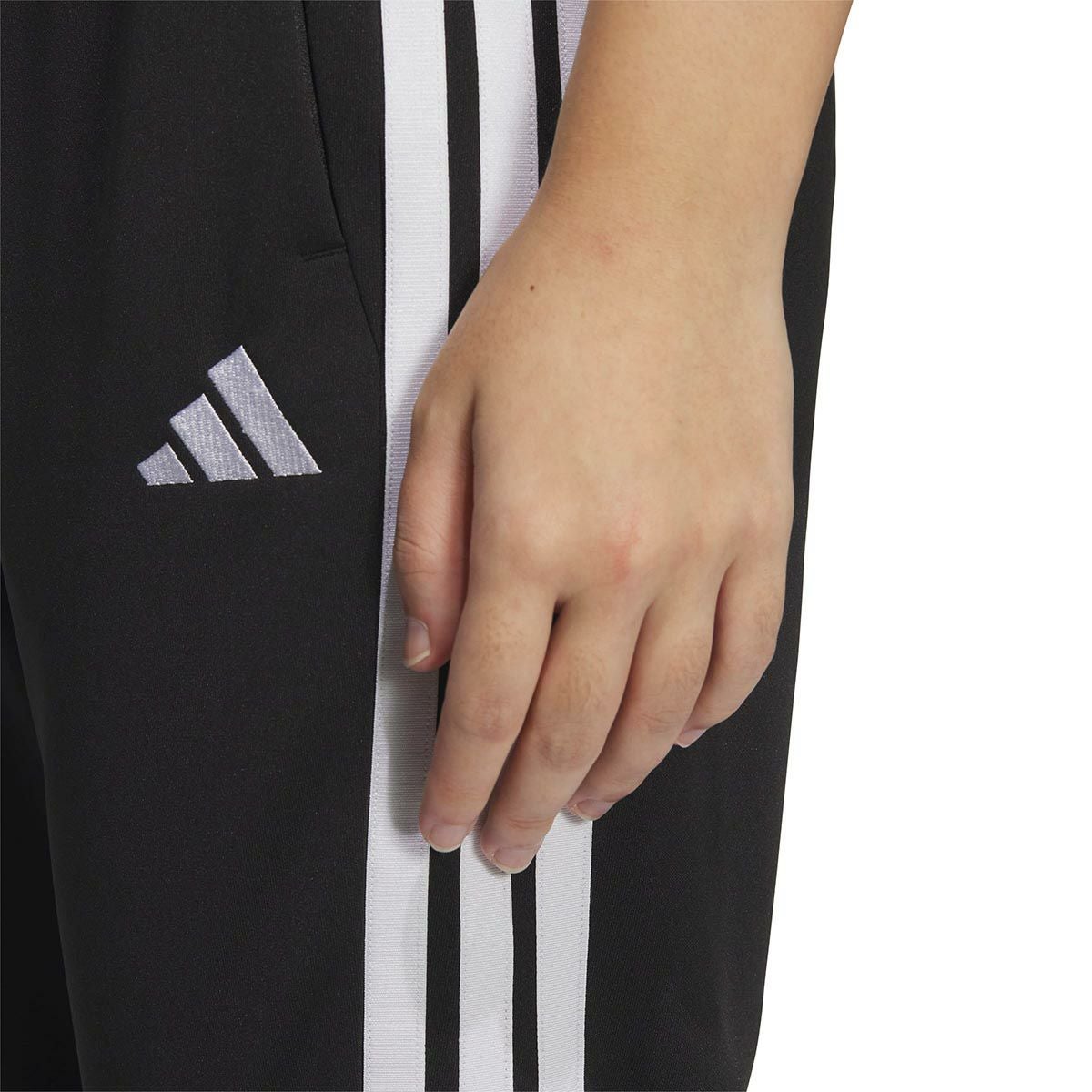 アディダス adidas　スリーストライプス レギュラーフィット ダブルニット トラックパンツ ブラック/ホワイト JW9789 レディース 詳細6