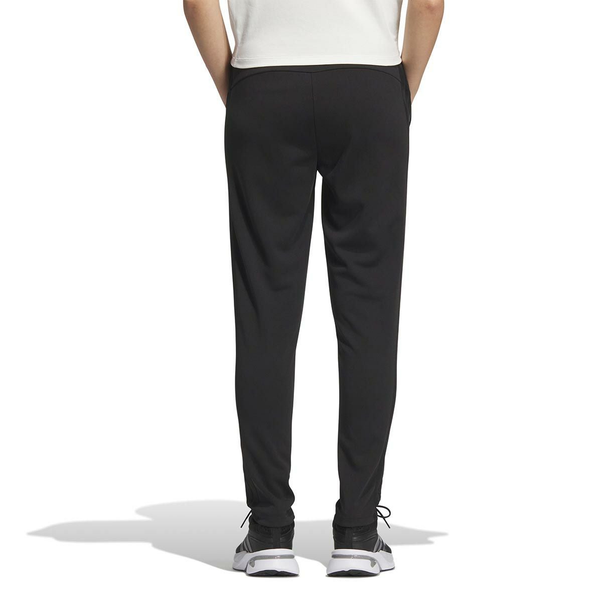 アディダス adidas　スリーストライプス レギュラーフィット ダブルニット トラックパンツ ブラック/ホワイト JW9789 レディース 詳細14