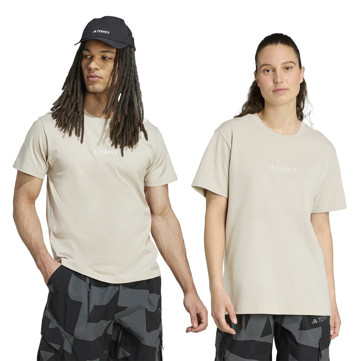 アディダス adidas　アウトドア テレックス TERREX シグネチャー AOP グラフィックTシャツ ワンダーベージュ JM6400 詳細6