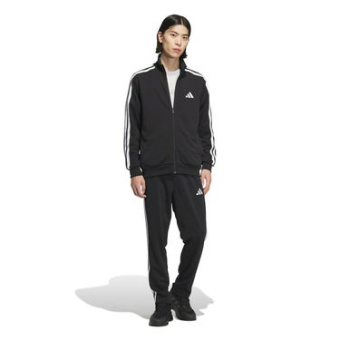 アディダス adidas　スリーストライプス レギュラーフィット ダブルニット トラックジャケット ブラック/ホワイト JV6977 メンズ 詳細5