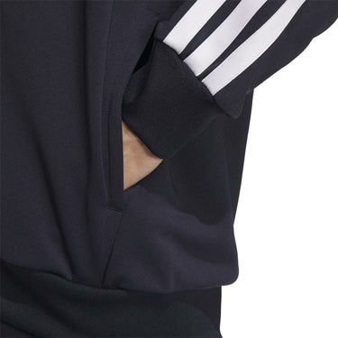 アディダス adidas　スリーストライプス レギュラーフィット ダブルニット トラックジャケット ブラック/ホワイト JV6977 メンズ 詳細11