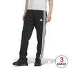 アディダス adidas　メンズ スリーストライプス レギュラーフィット ダブルニット オープンヘム トラックパンツ JZR01