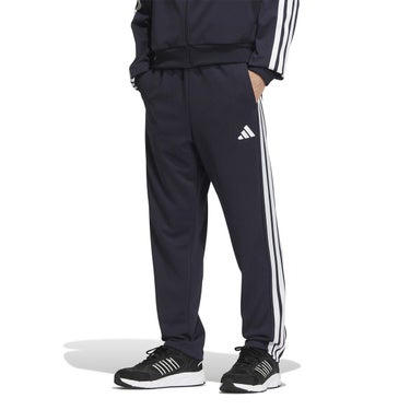 アディダス adidas　スリーストライプス レギュラーフィット ダブルニット オープンヘム トラックパンツ ブラック/ホワイト JV6982 メンズ 詳細8