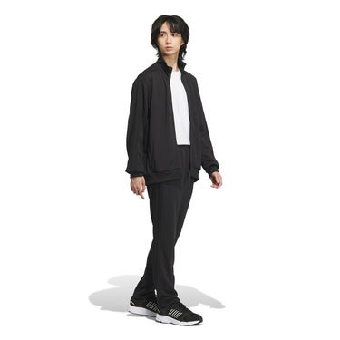 アディダス adidas　スリーストライプス レギュラーフィット ダブルニット オープンヘム トラックパンツ ブラック/ホワイト JV6982 メンズ 詳細15