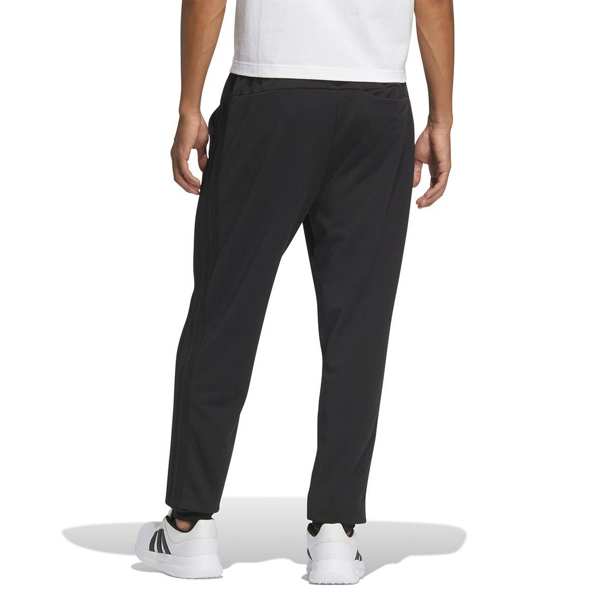 アディダス adidas　スリーストライプス レギュラーフィット ダブルニット トラックカフパンツ ブラック/ホワイト JV6986 メンズ 詳細14