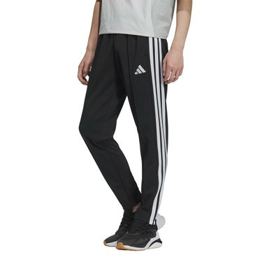 アディダス adidas　スリーストライプス スリムフィット ダブルニット オープンヘム トラックパンツ ブラック/ホワイト JV6990 メンズ 詳細3
