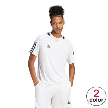 アディダス adidas　セレーノ AEROREADY スリーストライプス 半袖Tシャツ ブラック/ホワイト IR7823 メンズ