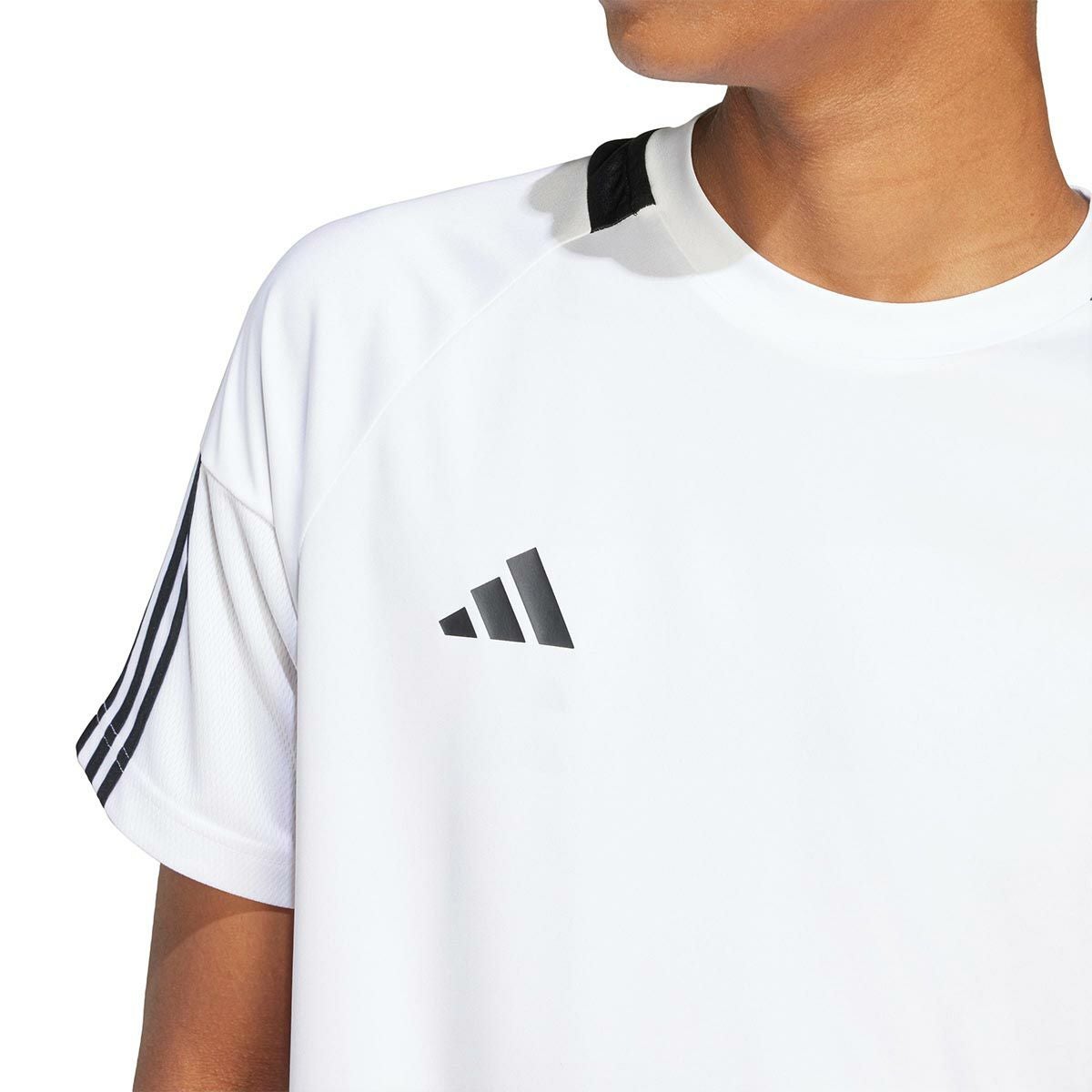 アディダス adidas　セレーノ AEROREADY スリーストライプス 半袖Tシャツ ブラック/ホワイト IR7823 メンズ 詳細11