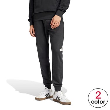 アディダス adidas　エッセンシャルズ ビッグロゴ フレンチテリーパンツ ブラック/ホワイト IN6163 メンズ