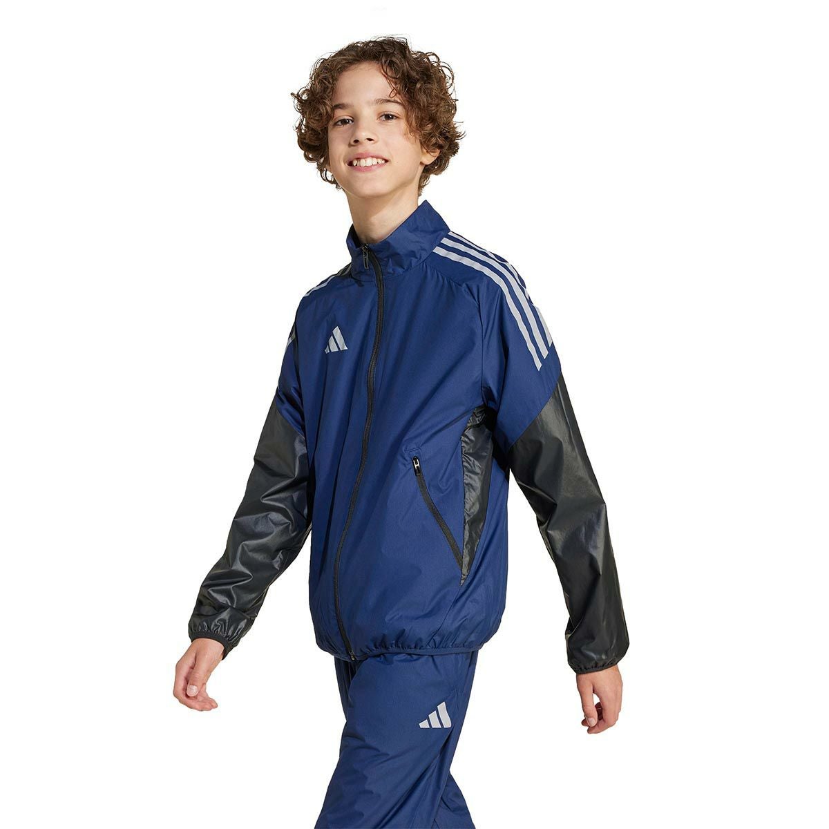 アディダス adidas　ウィンドジャケット キッズ ブラック/チームオニックス JP1254 ボーイズ 詳細8