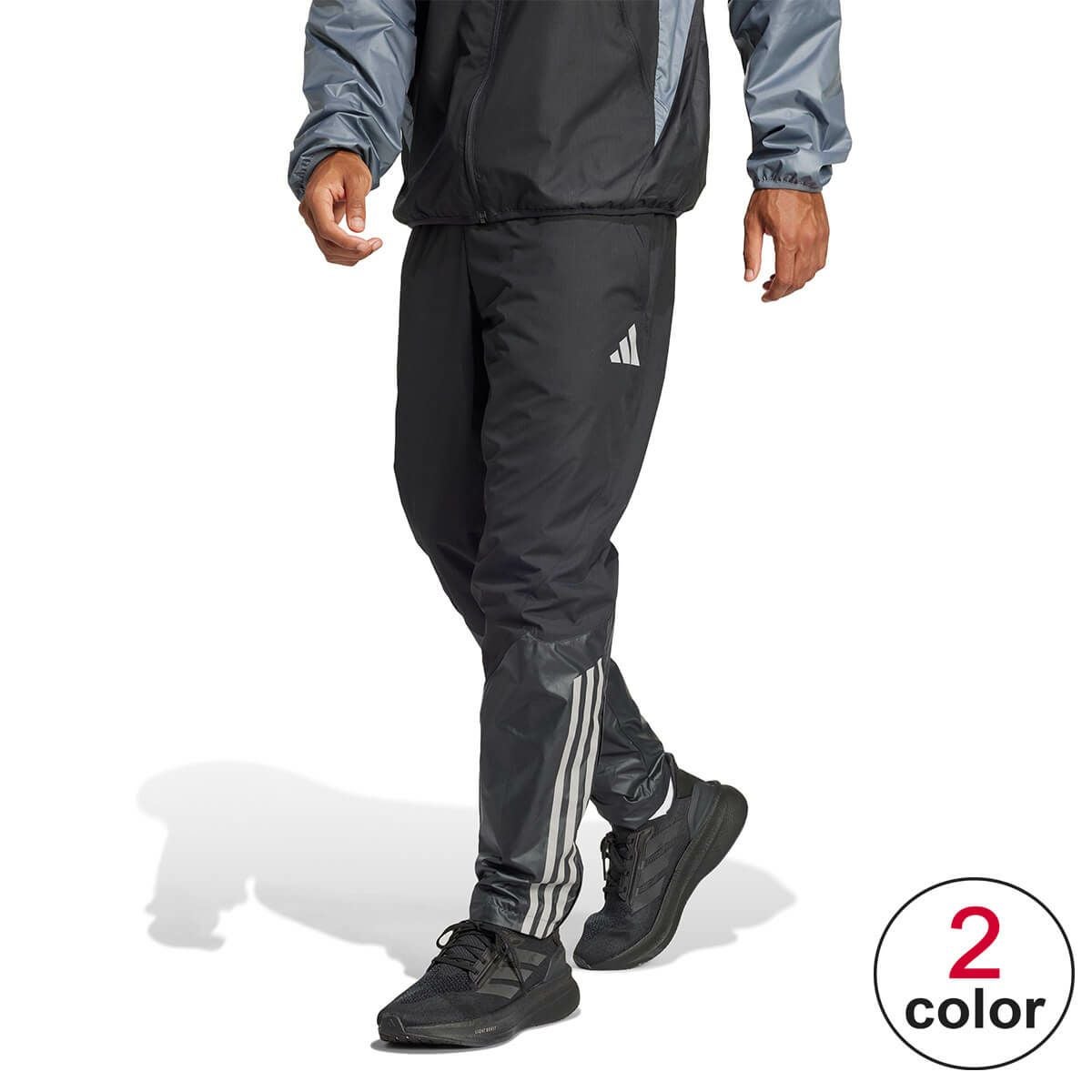 アディダス adidas　ウィンド パンツ ブラック JP1257 メンズ