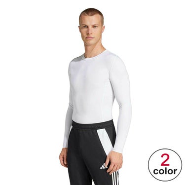 アディダス adidas　テックフィット 長袖Tシャツ ホワイト JP2920 メンズ
