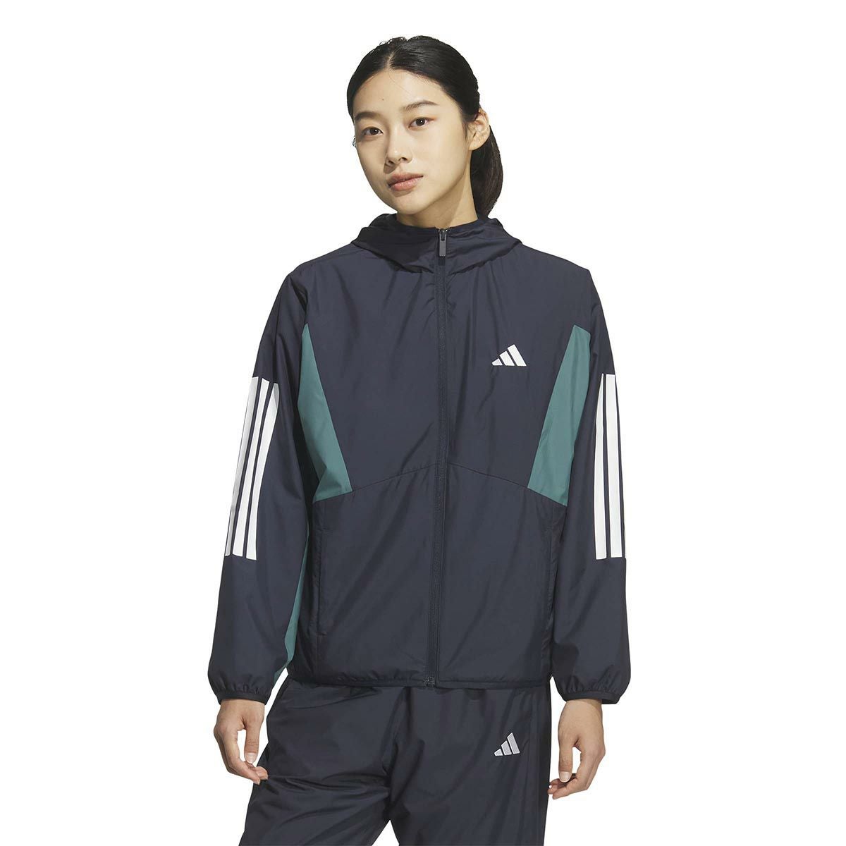 アディダス adidas　チーム ルーズフィット ウィンドブレーカー ジャケット ブラック KA0932 レディース 詳細8