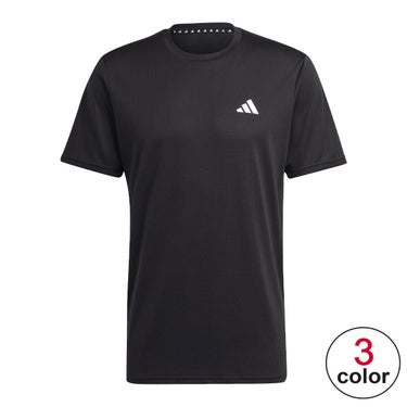 アディダス adidas　トレイン エッセンシャルズ トレーニング半袖Tシャツ ブラック/ホワイト IC7428 メンズ