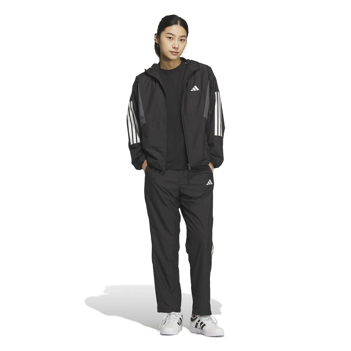 アディダス adidas　チーム ルーズフィット ウィンドブレーカー パンツ ブラック KA0938 レディース 詳細5