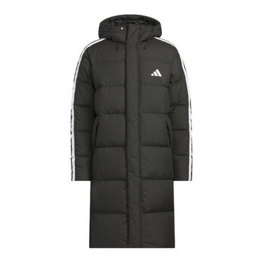 アディダス adidas　スリーストライプス レギュラーフィット ロング ダウン コート ブラック JZ8731 メンズ 詳細2