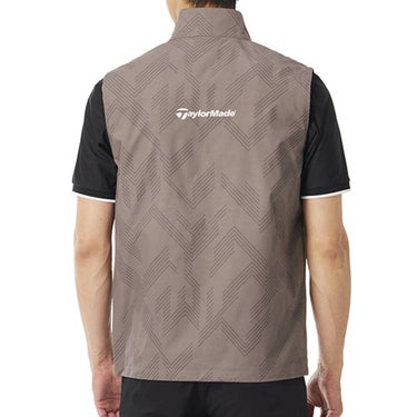 テーラーメイド TaylorMade　メンズ グラフィック柄 フルジップ ベスト UN973　2025年モデル 詳細1 詳細6