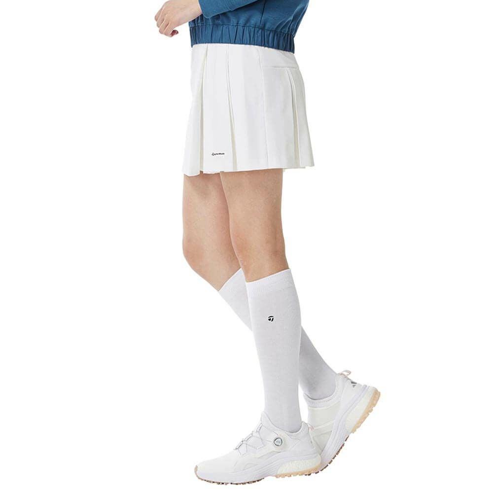 テーラーメイド TaylorMade　レディース ハイウエスト レイヤー プリーツ インナーパンツ一体型 スカート TL526　2025年モデル 詳細1 詳細4