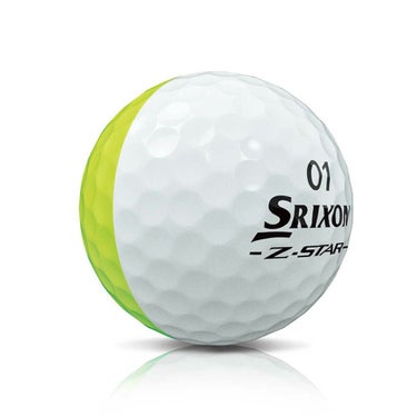 スリクソン Z-STAR DIVIDE 2025年モデル ゴルフボール プレミアムパッションイエロー　1ダース（12球入り） イエロー/ホワイト 詳細3