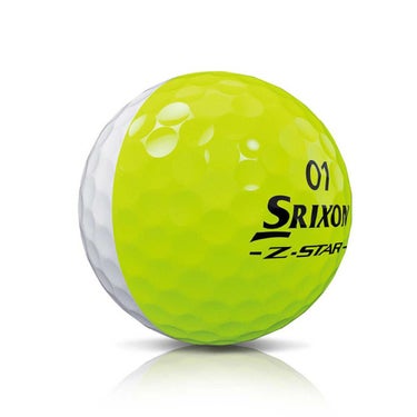 スリクソン Z-STAR DIVIDE 2025年モデル ゴルフボール プレミアムパッションイエロー　1ダース（12球入り） イエロー/ホワイト 詳細4