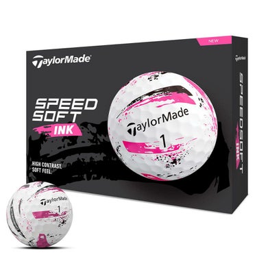 テーラーメイド　SPEED SOFT INK 2024年モデル ゴルフボール　2ダースセット （12球入り×2箱） 詳細1 詳細5