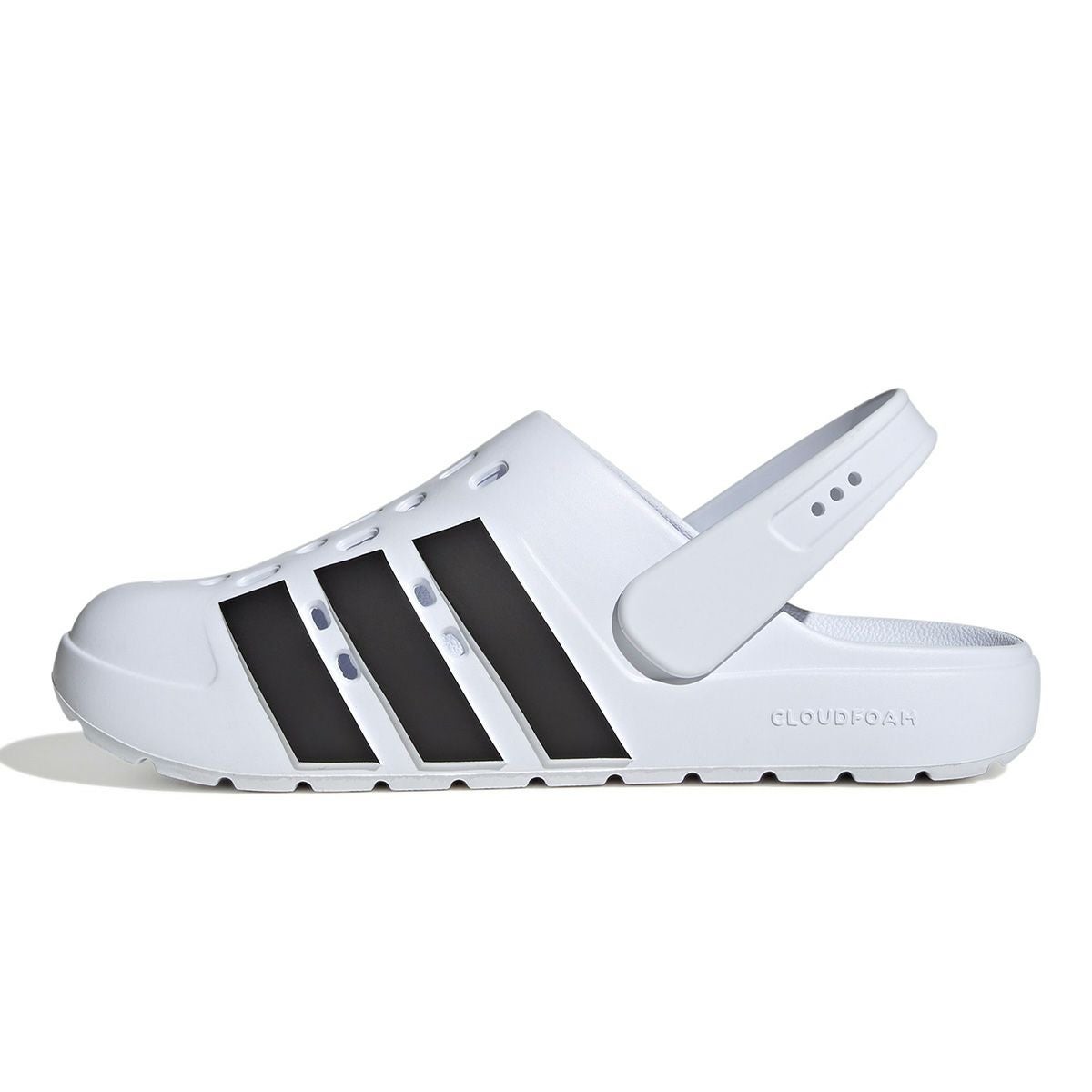 アディダス adidas　ユニセックス マルチスポーツ サンダル アディレッタ クロッグ 2.0 / Adilette Clog 2.0 フットウェアホワイト/コアブラック/フットウェアホワイト JS1130  詳細4