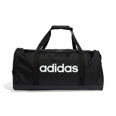 アディダス adidas　リニア ダッフルバッグ ミディアム ブラック/ブラック/ホワイト KWQ26 JD9555 ブラック（JD9555）