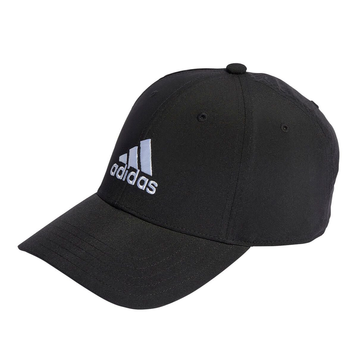 アディダス adidas　刺しゅうロゴ 軽量ベースボールキャップ ブラック/ホワイト DKH27 IB3244 ブラック（IB3244）