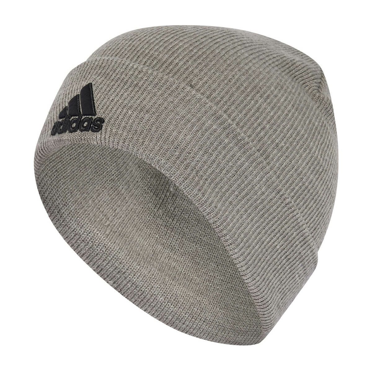 アディダス adidas　ニットキャップ ロゴ ビーニー ミディアムグレーヘザー/ブラック DMD78 IY7665 グレー（IY7665）