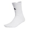 アディダス adidas　テニス クッション クルーソックス 1足 ホワイト/ブラック EVZ98 HT1644 ホワイト（HT1644）