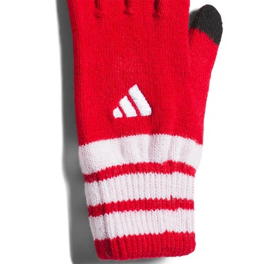 アディダス adidas　ジュニア キッズ ニット グローブ ベタースカーレット VM631 KB7131 レッド（KB7131） 詳細2