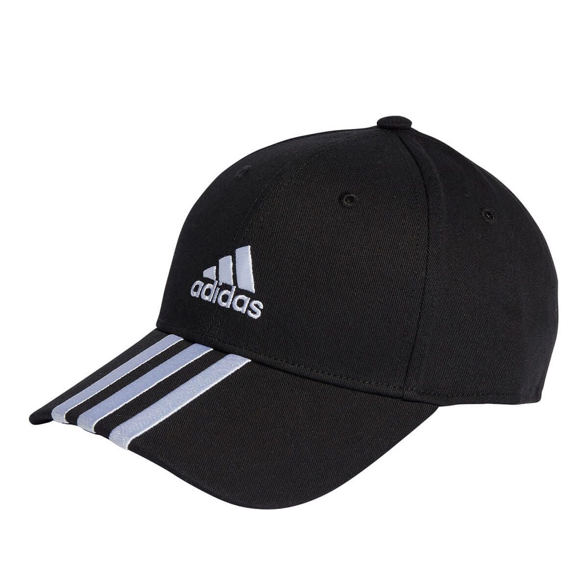 アディダス adidas　ヘアバンド スリーストライプス コットンツイル ベースボールキャップ ブラック/ホワイト DKH29 IB3242 ブラック（IB3242）
