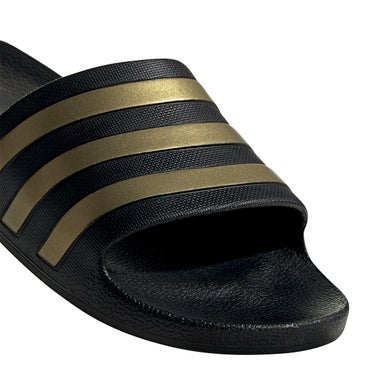 アディダス adidas　ユニセックス マルチスポーツ シャワーサンダル アディレッタ アクア サンダル / Adilette Aqua Slides コアブラック/ゴールドメタリック/コアブラック EG1758  詳細7