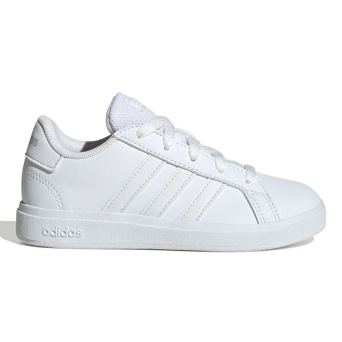 アディダス adidas　ジュニア グランドコート ライフスタイル キッズ スニーカー シューズ フットウェアホワイト/フットウェアホワイト/グレーワン FZ6158  ホワイト（FZ6158）