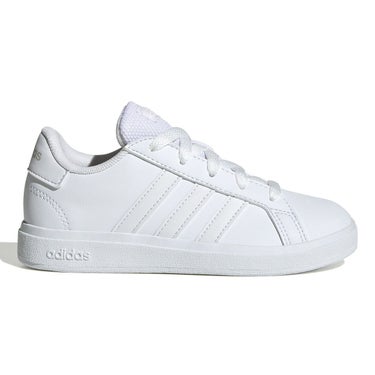 アディダス adidas　ジュニア グランドコート ライフスタイル キッズ スニーカー シューズ フットウェアホワイト/フットウェアホワイト/グレーワン FZ6158  ホワイト（FZ6158）