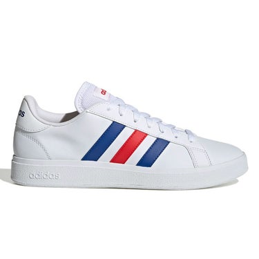 アディダス adidas　グランドコート TD ライフスタイル スニーカー シューズ フットウェアホワイト/チームロイヤルブルー/ビビッドレッド GW9252  ホワイト（GW9252）