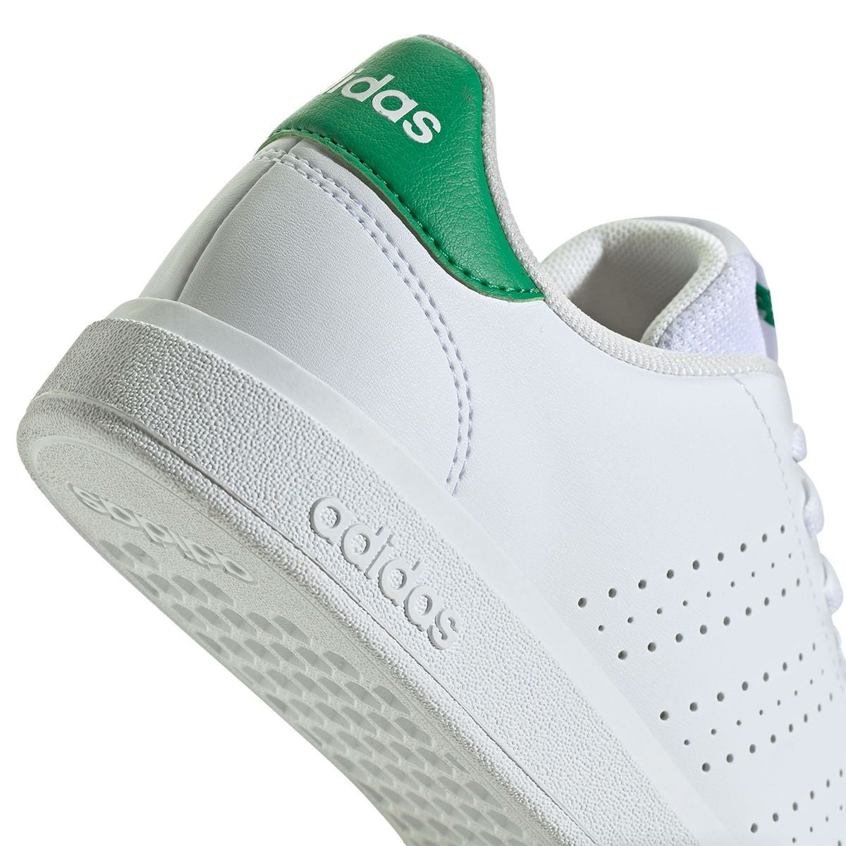 アディダス adidas　ジュニア カジュアル シューズＫＩＤＳ アドバンコートベース  2.0  キッズ / ADVANCOURT BASE 2.0 KIDS フットウェアホワイト/フットウェアホワイト/グリーン ID3889  詳細8
