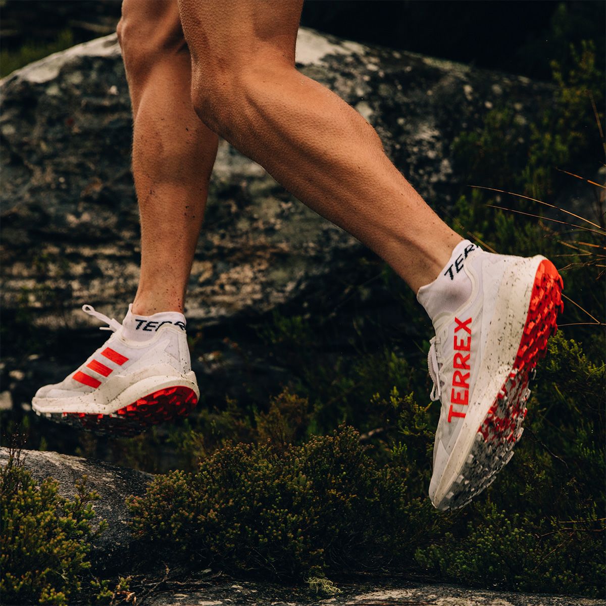 アディダス adidas　メンズ アウトドア ランニングシューズ テレックス アグラヴィック スピード トレイルランニング / Terrex Agravic Speed Trail Running ダッシュグレー/インパクトオレンジ/フットウェアホワイト JI0954  詳細12