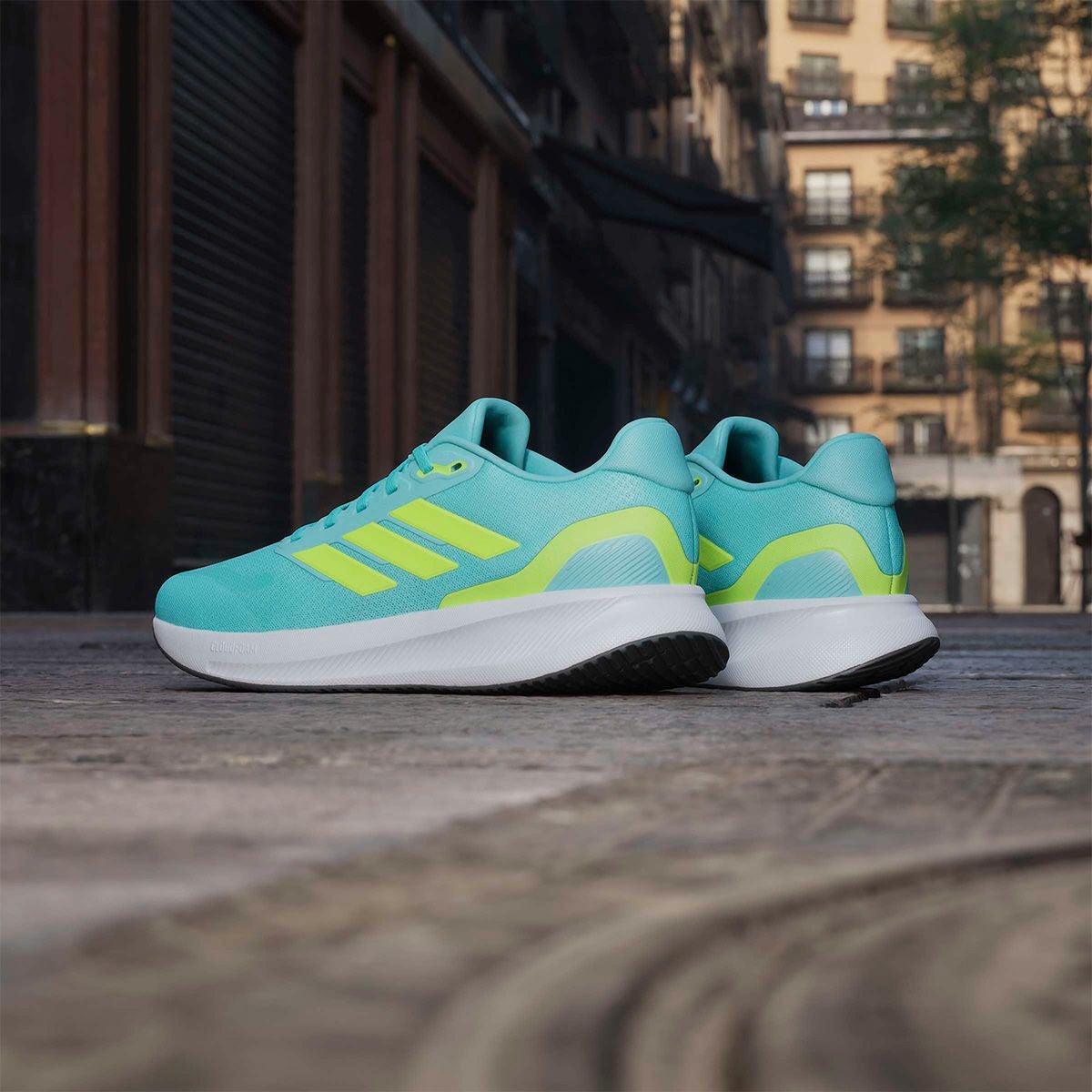 アディダス adidas　メンズ カジュアル ランニングシューズ コアランナー 5 ランニング / CORERUNNER 5 Running フラッシュアクア/ルシッドレモン/コアブラック JI3387  詳細11