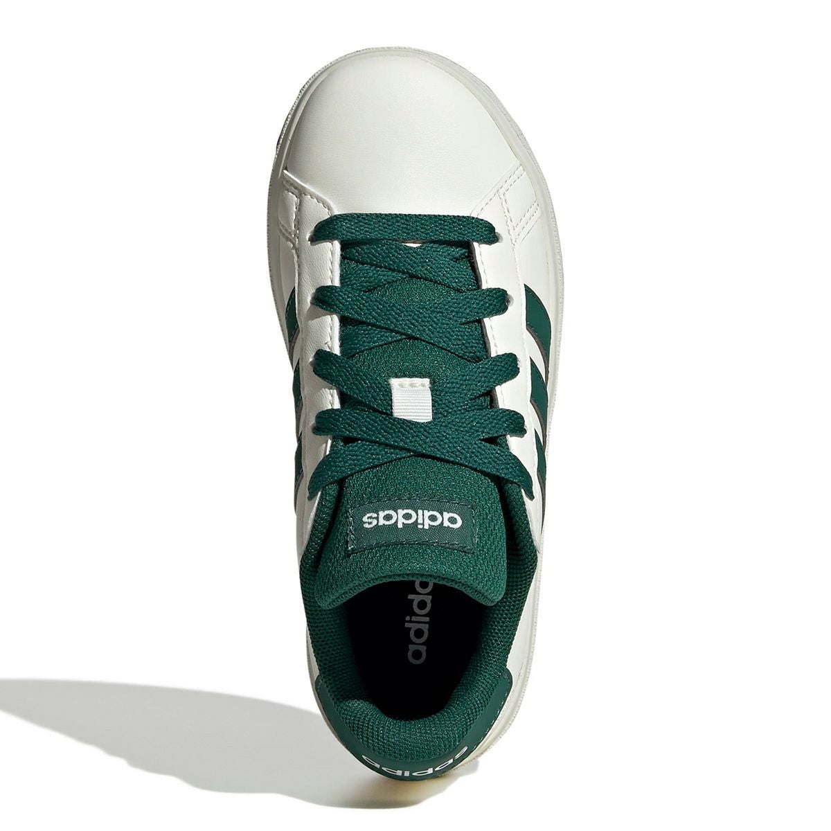 アディダス adidas　ジュニア カジュアル シューズＫＩＤＳ グランドコート ライフスタイル テニス レースアップ / GrandCourt Lifestyle Tennis Lace-Up オフホワイト/カレッジグリーン/コアブラック JQ0704  詳細2