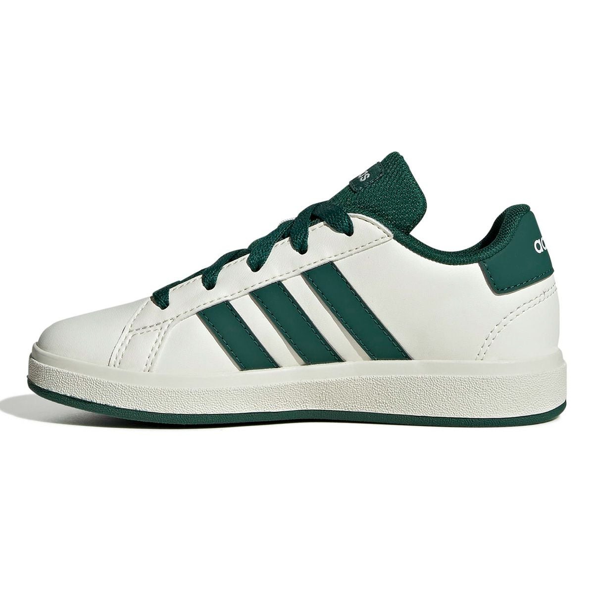 アディダス adidas　ジュニア カジュアル シューズＫＩＤＳ グランドコート ライフスタイル テニス レースアップ / GrandCourt Lifestyle Tennis Lace-Up オフホワイト/カレッジグリーン/コアブラック JQ0704  詳細4