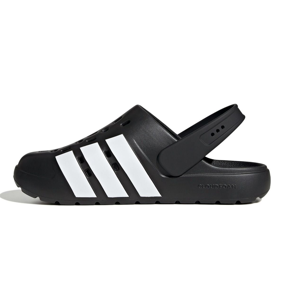 アディダス adidas　ユニセックス マルチスポーツ サンダル アディレッタ クロッグ 2.0 / Adilette Clog 2.0 コアブラック/フットウェアホワイト/コアブラック JQ8058  詳細4