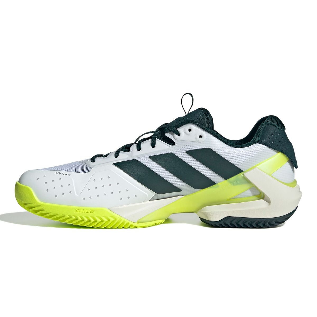 アディダス adidas　メンズ テニス クレー・オムニコートメンズ アディゼロウーバーソニック  5  クレーテニス / ADIZERO UBERSONIC 5 CLAY TENNIS オーロラアイビー/フットウェアホワイト/フットウェアホワイト JR2713  詳細4