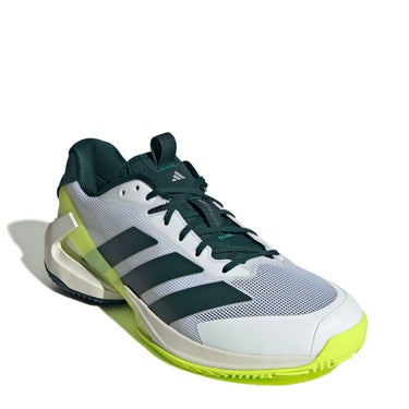 アディダス adidas　メンズ テニス クレー・オムニコートメンズ アディゼロウーバーソニック  5  クレーテニス / ADIZERO UBERSONIC 5 CLAY TENNIS オーロラアイビー/フットウェアホワイト/フットウェアホワイト JR2713  詳細5