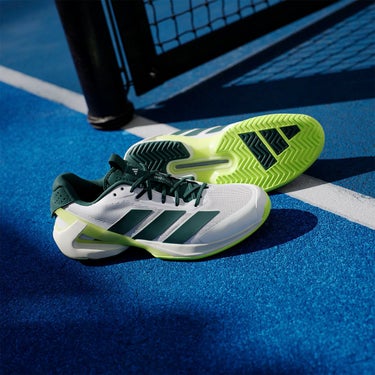 アディダス adidas　メンズ テニス オールコートＭ アディゼロウーバーソニック  5  テニス / ADIZERO UBERSONIC 5 TENNIS フットウェアホワイト/オーロラアイビー/ルシッドレモン JR2714  詳細10